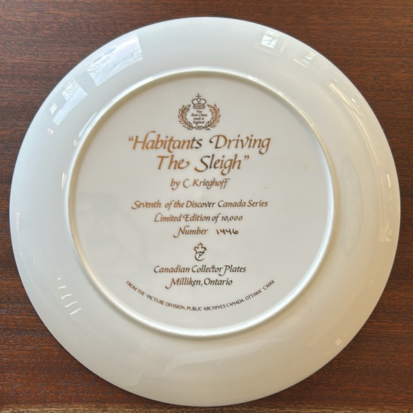 Wall Plate “Habitats Driving The Sleigh” - Picture 2 of 3